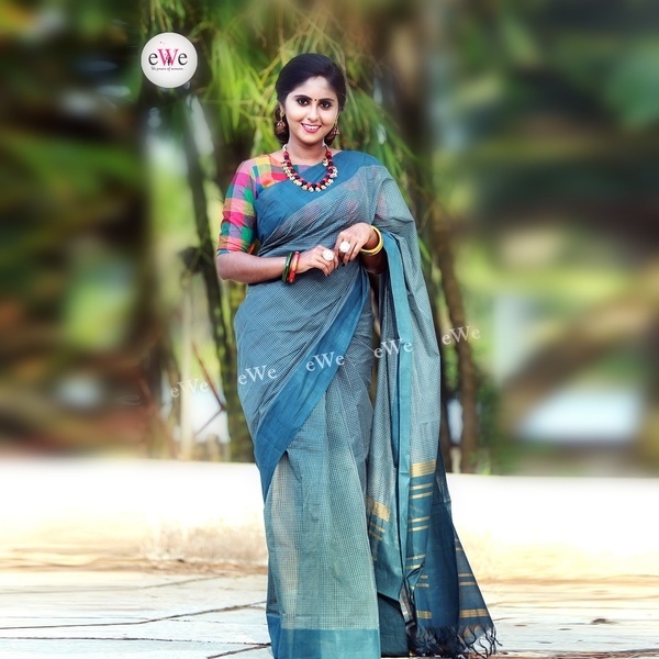 eWe - The Handloom Store+Handloom Saree with Handloom Mark